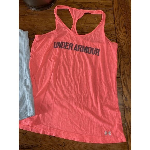 Under armor blue women’s striped tank running yoga size small - Picture 3 of 7